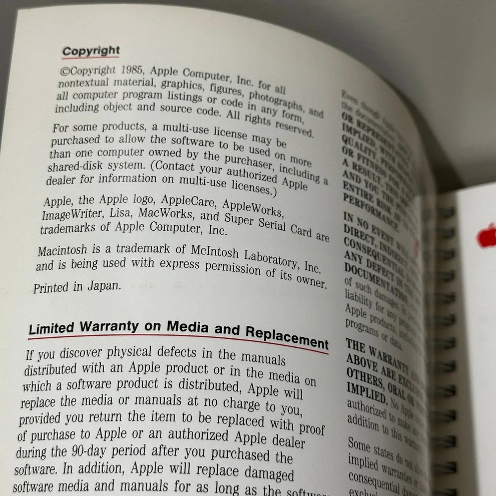 Vintage Apple Manual Lot MacWrite ImageWriter II Personal Modem 1980s Computing